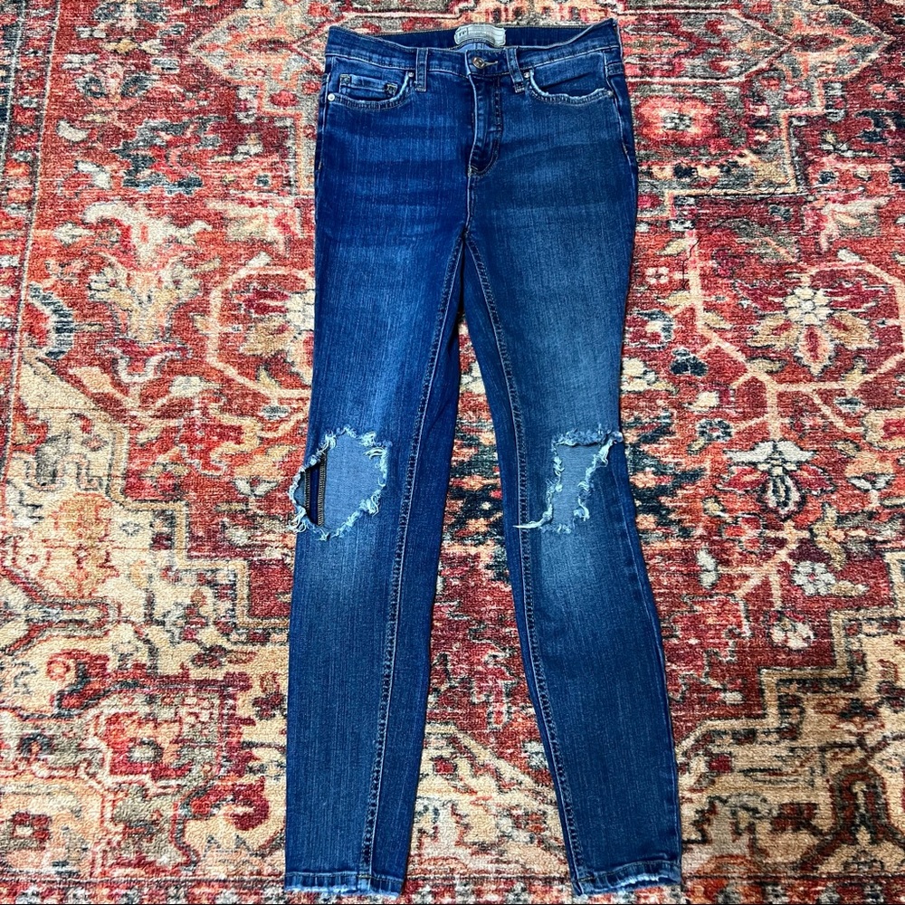 Free People Distressed Jeans